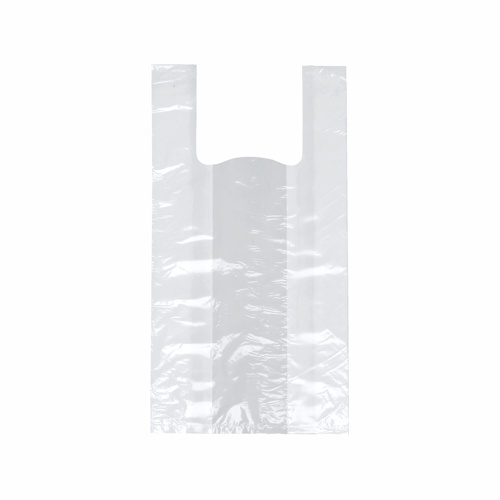 200 Hemdchen-Tragetaschen, HDPE 42 x 21 13 weiss - 1