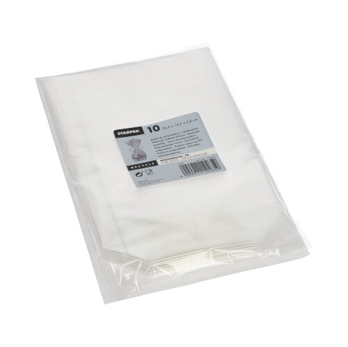 10 Bodenbeutel, PP 23,5 x 14,5 5,8 transparent - 3