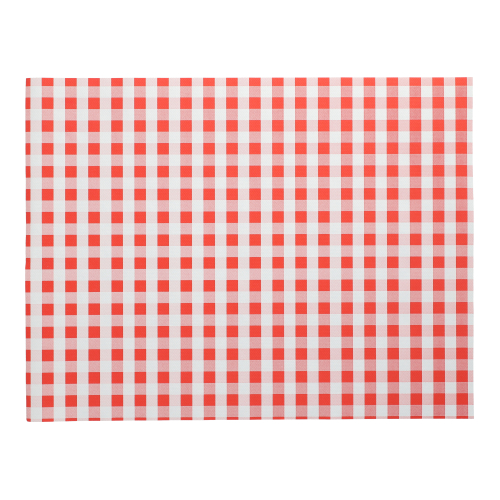 100 Tischsets, Papier 30 x 40 rot "Vichy Karo"