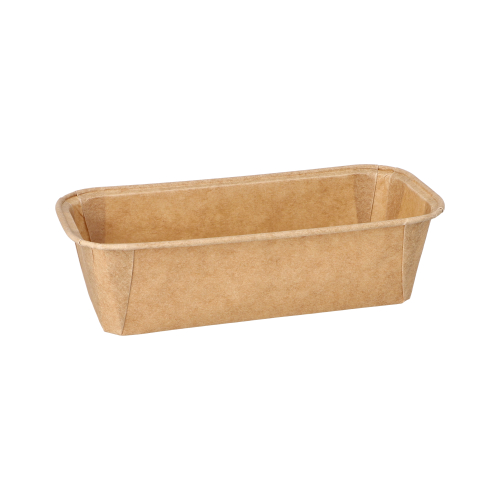 25 Backformen eckig 523 ml 5 x 8,5 18,8 braun - 1
