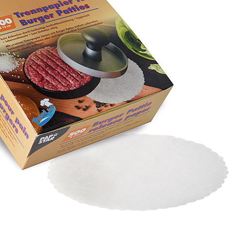 500 Trennpapiere für Burger Patties 13 weiss - 2