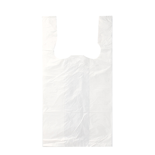 200 Hemdchen-Tragetaschen, HDPE 50 x 26 16 weiss - 1