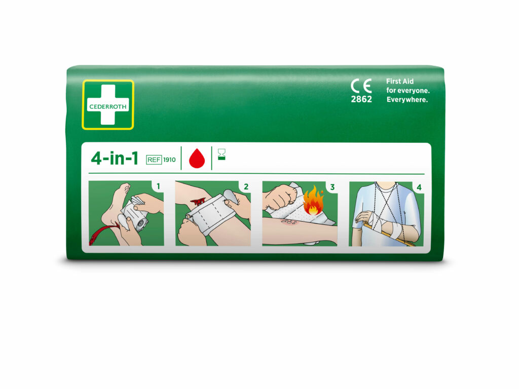 "Cederroth" 4 in 1 Blutstiller Wundverband Set, 3-teilig - 1