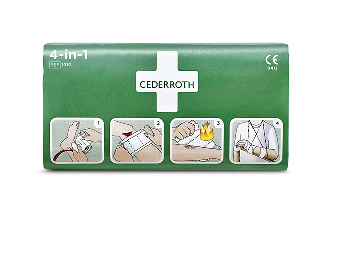 "Cederroth" 4 in 1 Blutstiller Wundverband Set, 3-teilig - 2