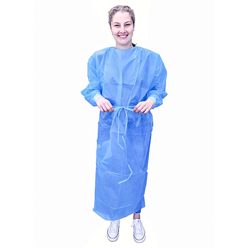 10 "Medi-Inn" Schutzkittel 139 x blau - 1