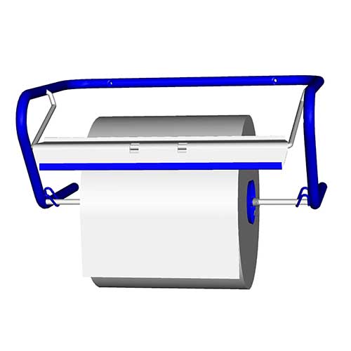 2 Wandhalter für Putzrollen 33,5 x 23,5 52,5 blau