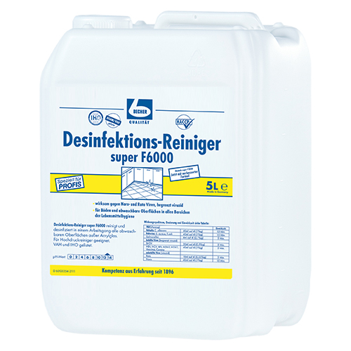 "Dr. Becher" Desinfektions-Reiniger 5 super F6000 - 1