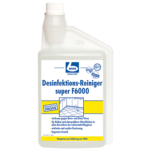 "Dr. Becher" Desinfektions-Reiniger 1 super F6000 mit Dosierkopf - 1